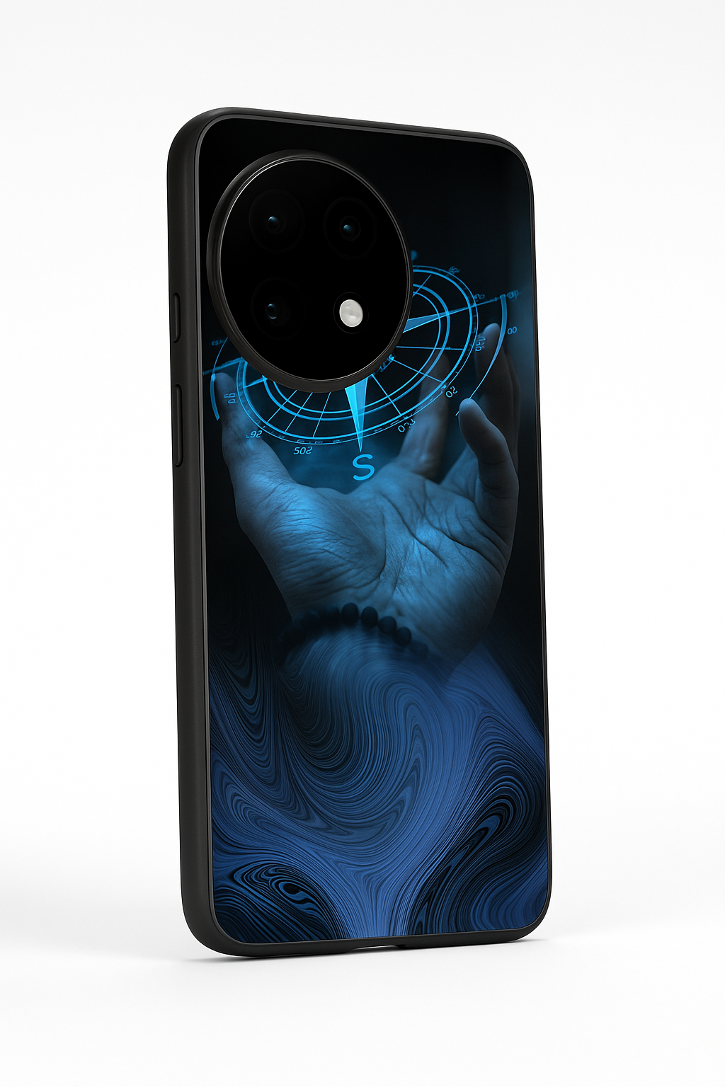 Neon Navigator Premium Glass Back Cover For One Plus 13, 12, 11, 10, Nord Series