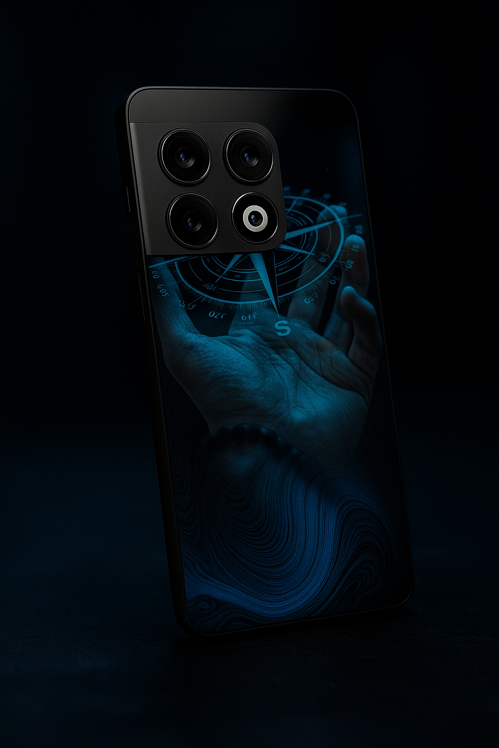 Neon Navigator Premium Glass Back Cover For One Plus 13, 12, 11, 10, Nord Series