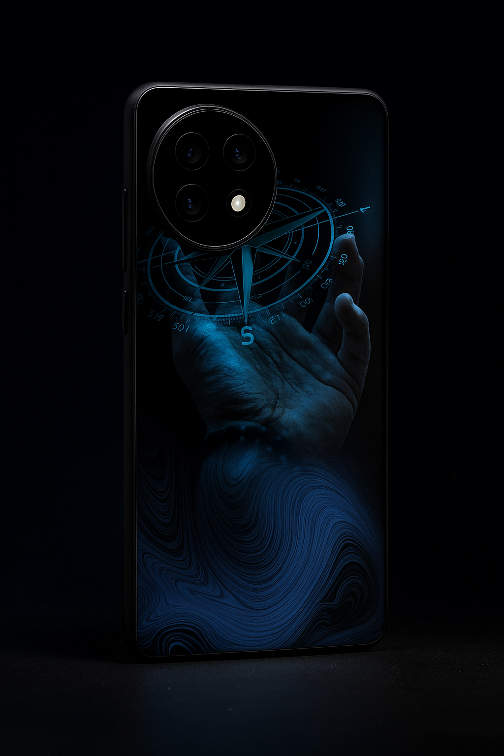 Neon Navigator Premium Glass Back Cover For One Plus 13, 12, 11, 10, Nord Series