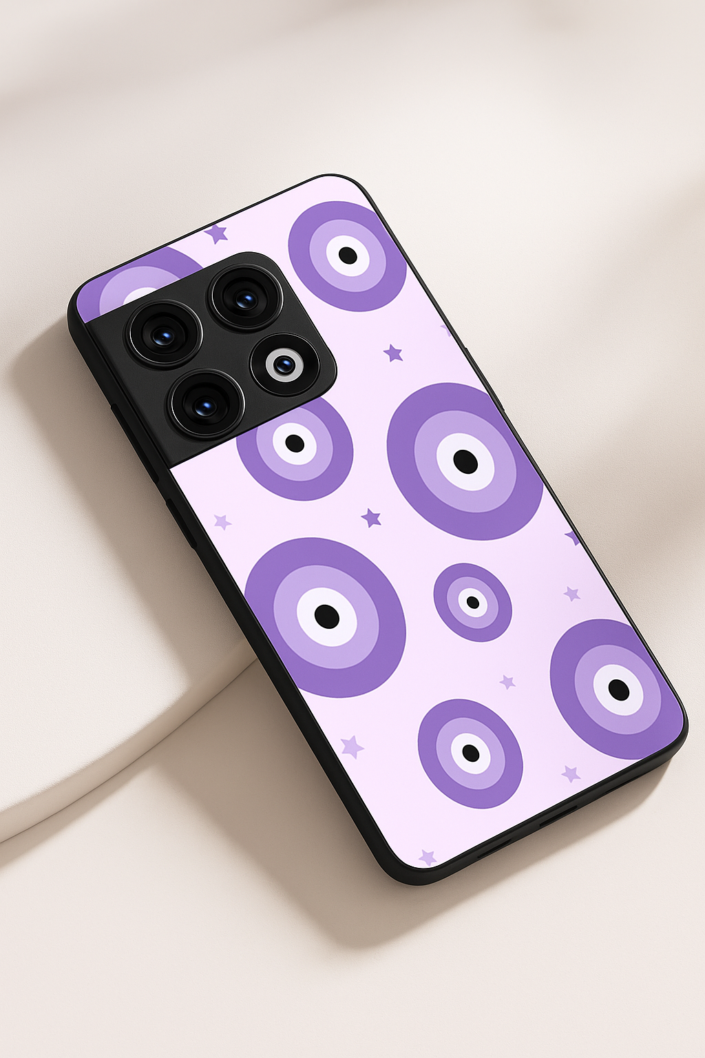 Lavender Aura Premium Glass Back Cover For One Plus 13, 12, 11, 10, Nord Series