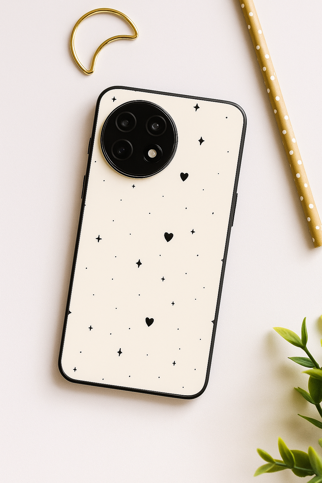 Minimal LOVE Premium Glass Back Cover For One Plus 13, 12, 11, 10, Nord Series