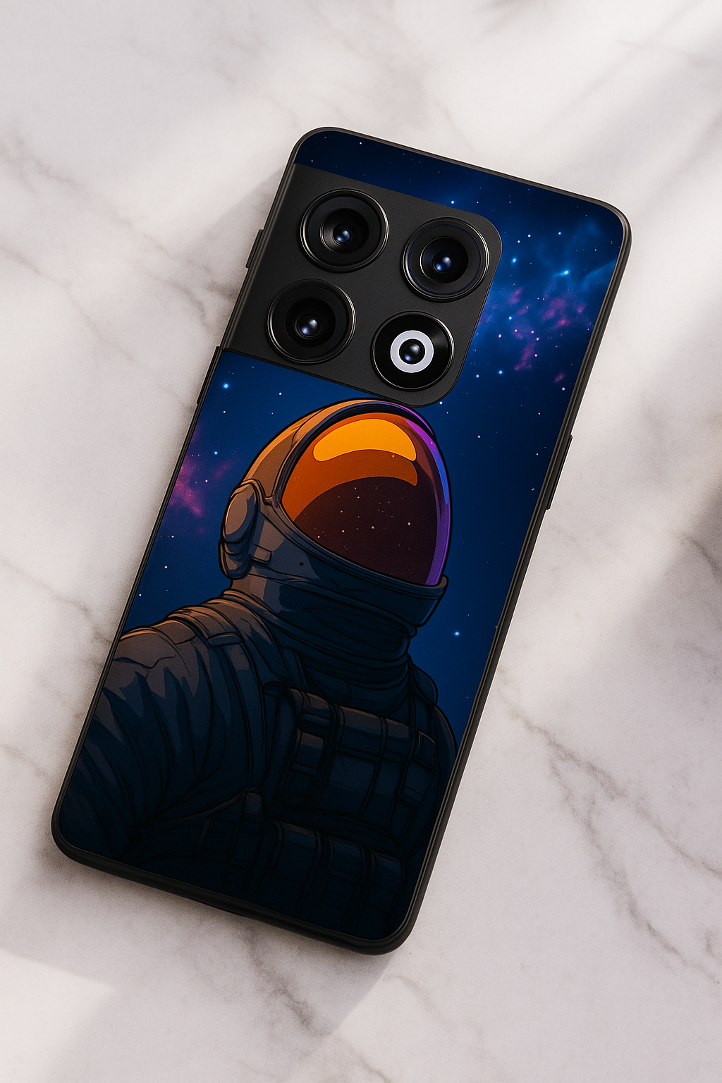 Stellar Void Premium Glass Back Cover For One Plus 13, 12, 11, 10, Nord Series