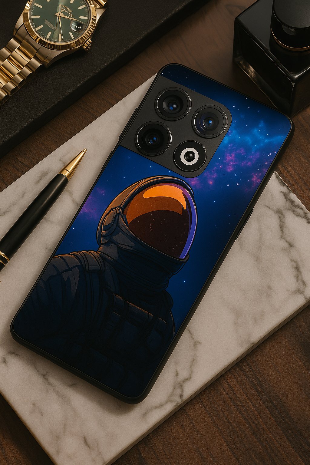 Stellar Void Premium Glass Back Cover For One Plus 13, 12, 11, 10, Nord Series