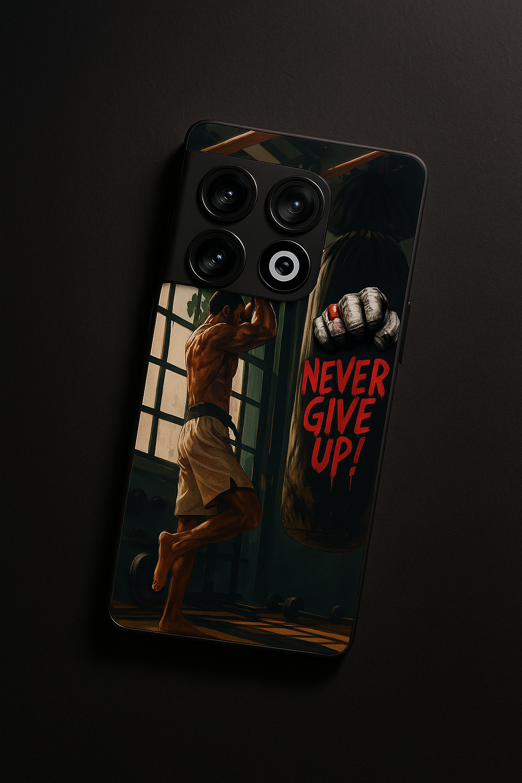 Warrior Spirit Premium Glass Back Cover For One Plus 13, 12, 11, 10, Nord Series