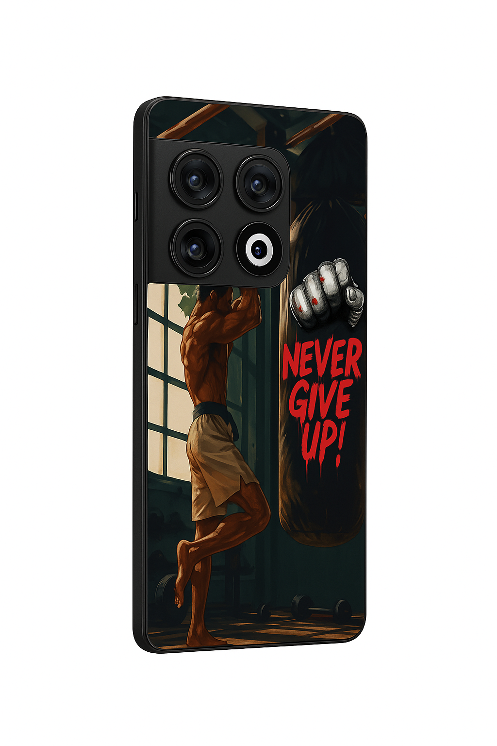 Warrior Spirit Premium Glass Back Cover For One Plus 13, 12, 11, 10, Nord Series