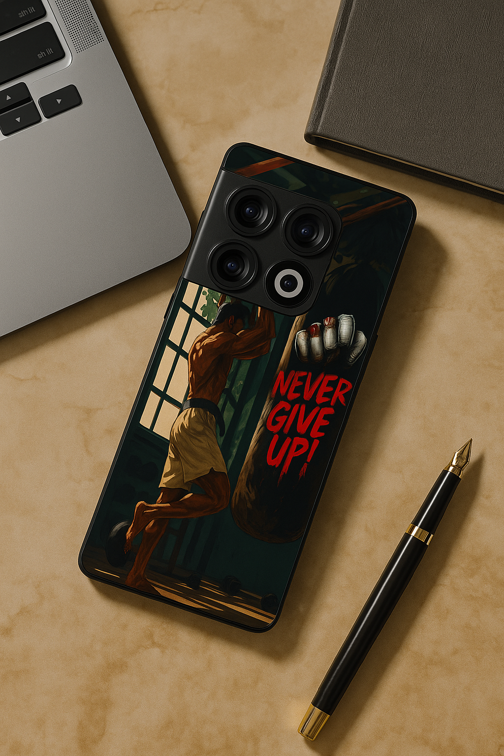 Warrior Spirit Premium Glass Back Cover For One Plus 13, 12, 11, 10, Nord Series