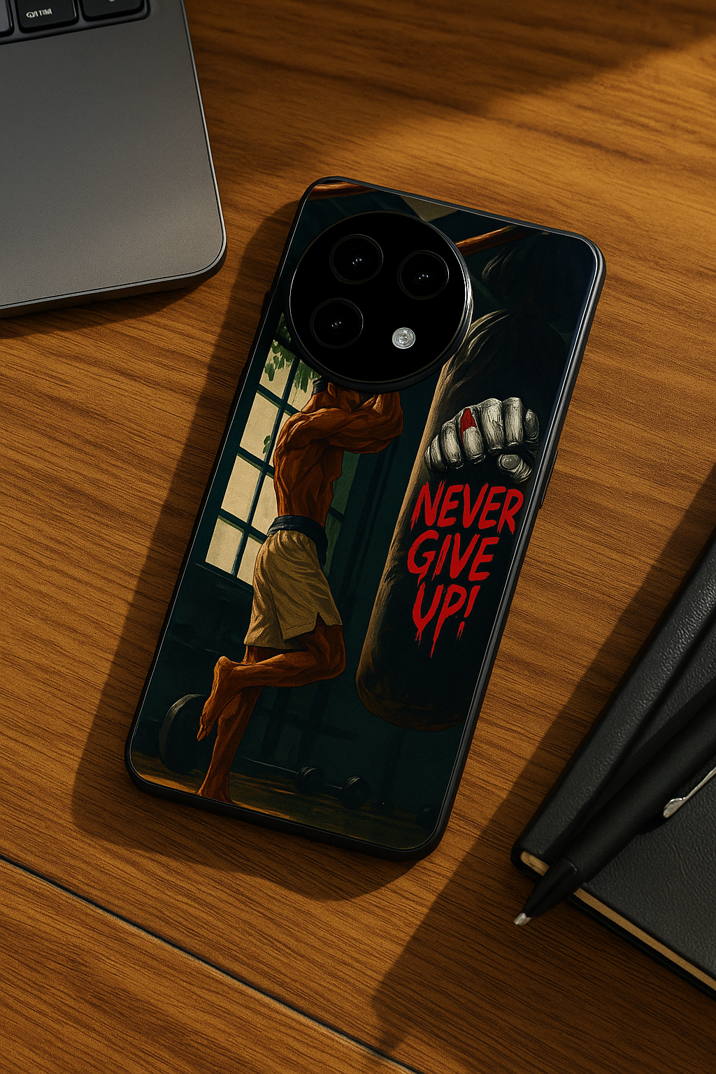 Warrior Spirit Premium Glass Back Cover For One Plus 13, 12, 11, 10, Nord Series