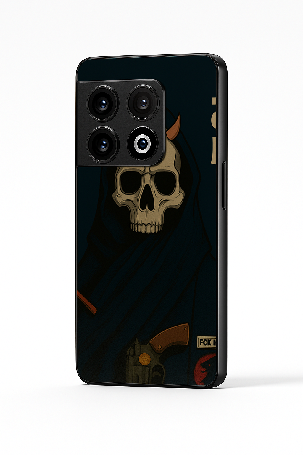 Skullbound Premium Glass Back Cover For One Plus 13, 12, 11, 10, Nord Series