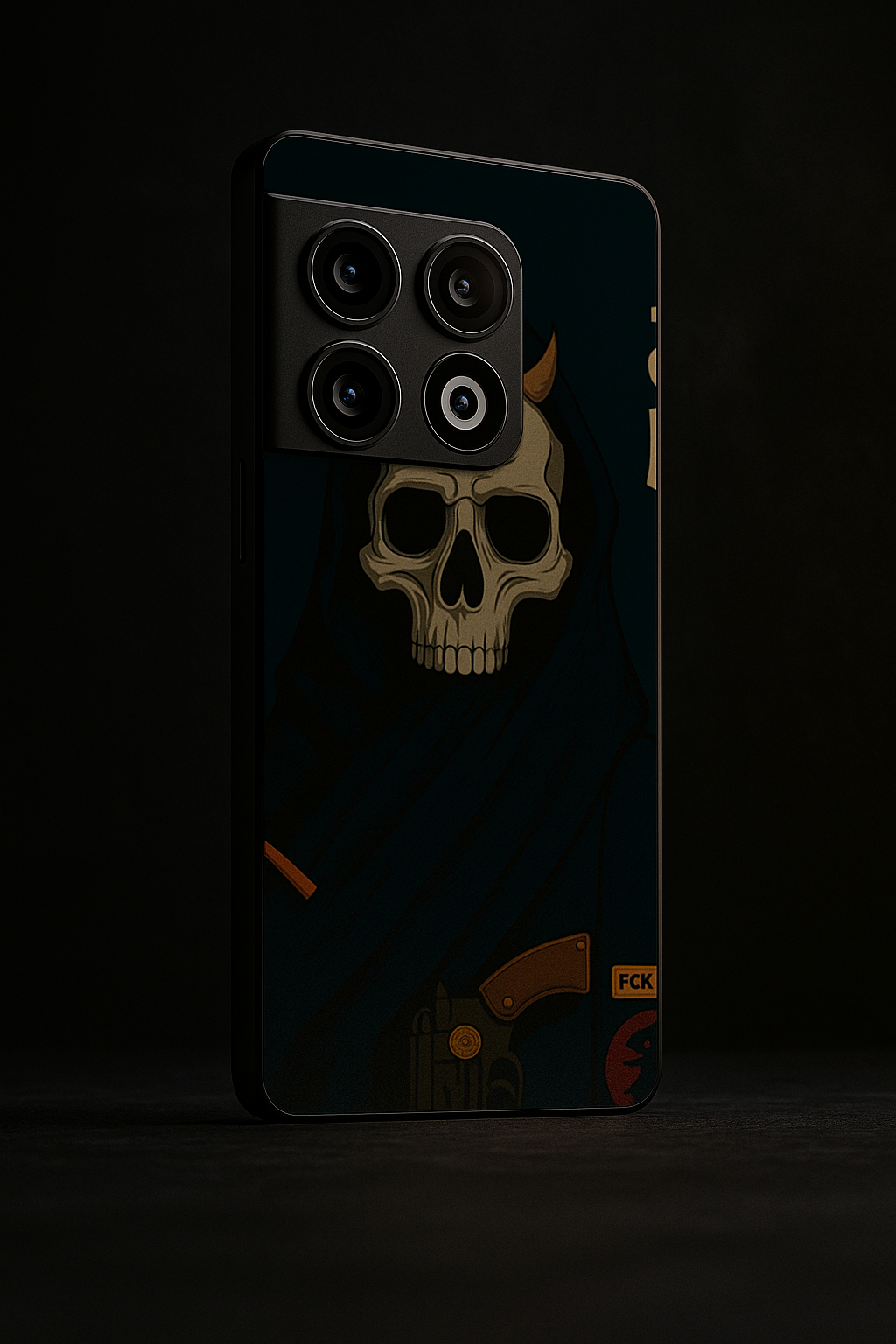 Skullbound Premium Glass Back Cover For One Plus 13, 12, 11, 10, Nord Series