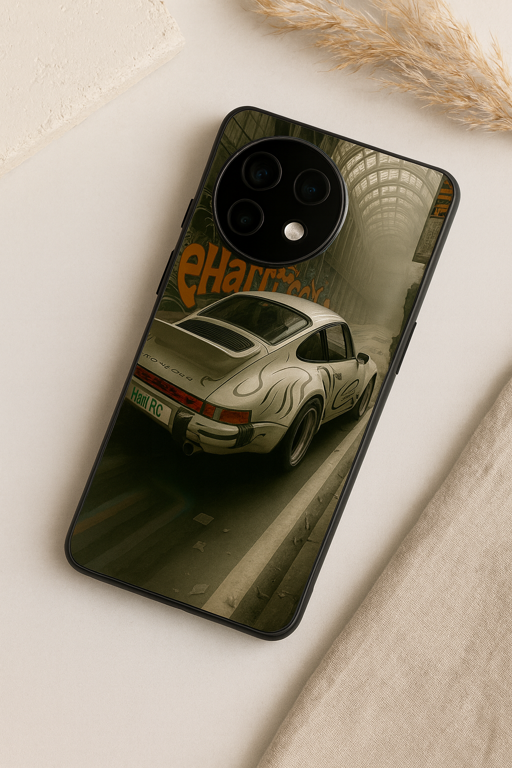 Urban Racer  Premium Glass Back Cover For One Plus 13, 12, 11, 10, Nord Series