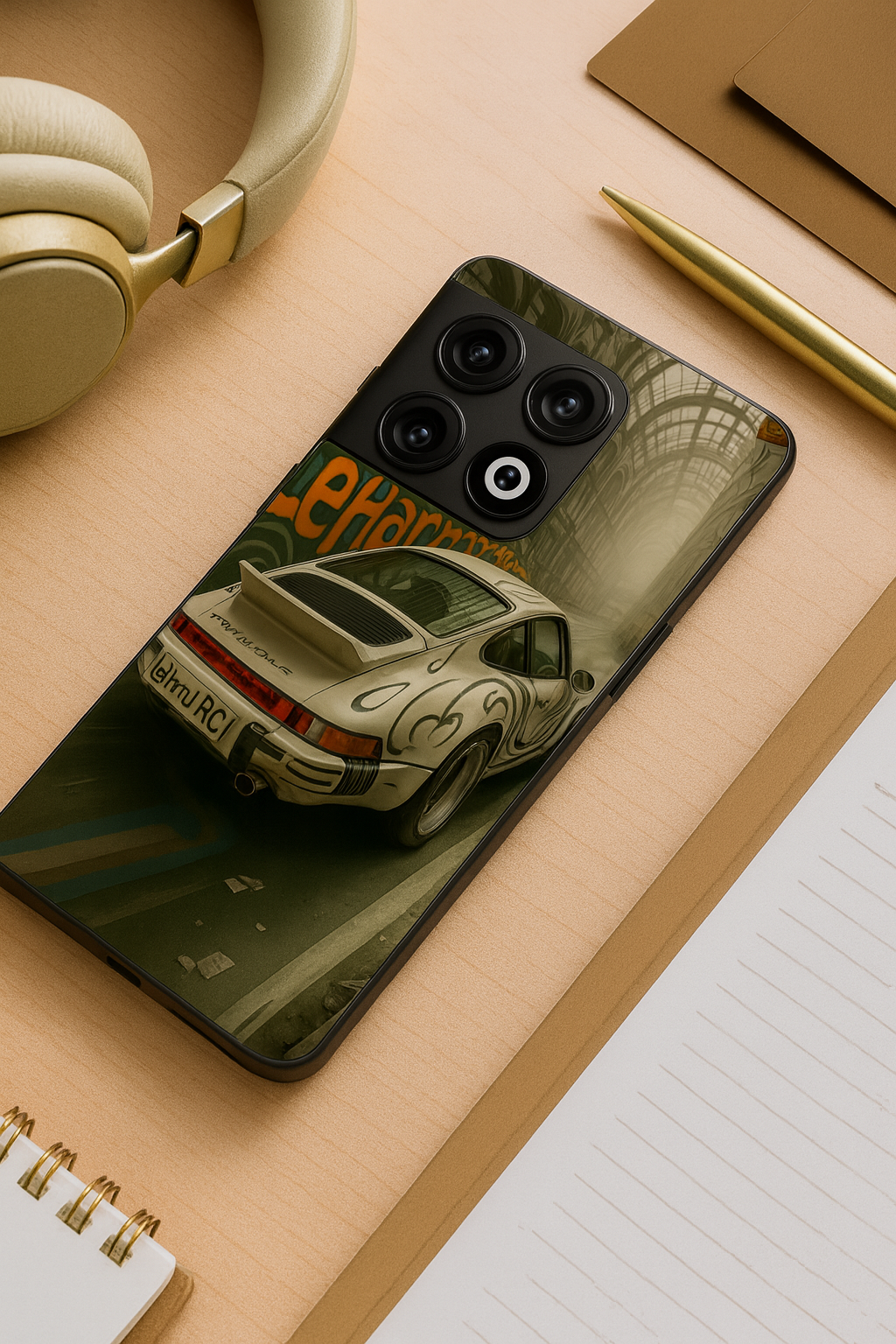 Urban Racer  Premium Glass Back Cover For One Plus 13, 12, 11, 10, Nord Series