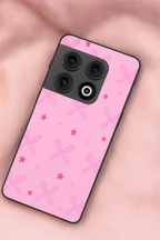 Sparkling Bows Premium Glass Back Cover For One Plus 13, 12, 11, 10, Nord Series