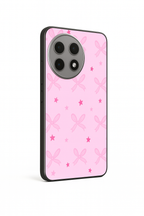 Sparkling Bows Premium Glass Back Cover For One Plus 13, 12, 11, 10, Nord Series