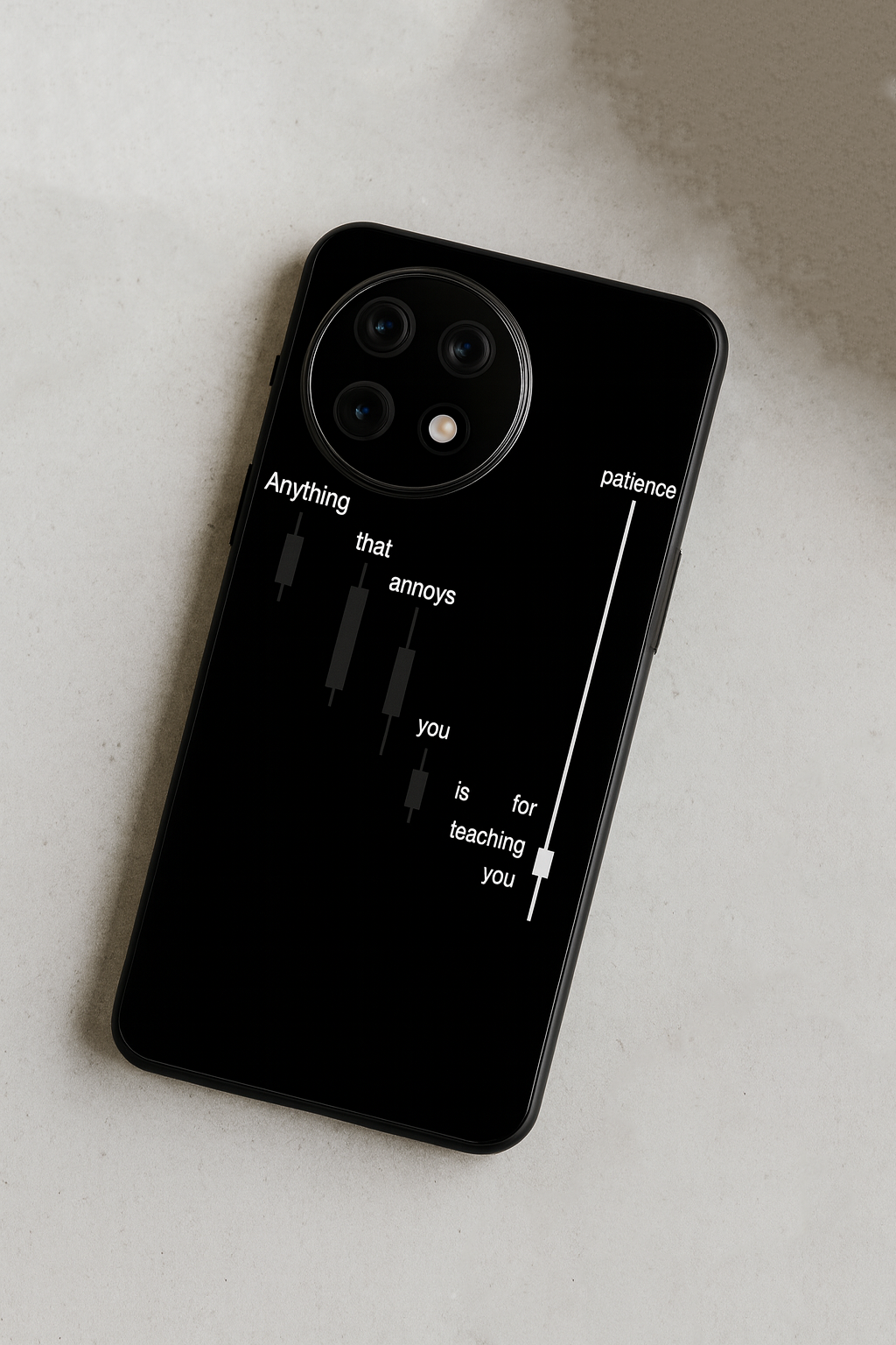 Candle Wisdom Premium Glass Back Cover For One Plus 13, 12, 11, 10, Nord Series