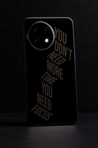 Focus Mode Premium Glass Back Cover For One Plus 13, 12, 11, 10, Nord Series