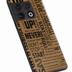 Words Of Strenght Premium Glass Back Cover For One Plus 13, 12, 11, 10, Nord Series