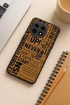 Words Of Strenght Premium Glass Back Cover For One Plus 13, 12, 11, 10, Nord Series