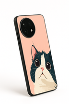 Dreamy Cat Premium Glass Back Cover For One Plus 13, 12, 11, 10, Nord Series