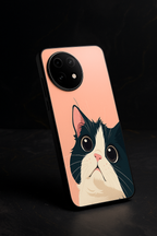 Dreamy Cat Premium Glass Back Cover For One Plus 13, 12, 11, 10, Nord Series