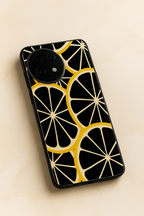 Lemon Pop Premium Glass Back Cover For One Plus 13, 12, 11, 10, Nord Series