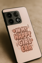 Happy Girl Era Premium Glass Back Cover For One Plus 13, 12, 11, 10, Nord Series