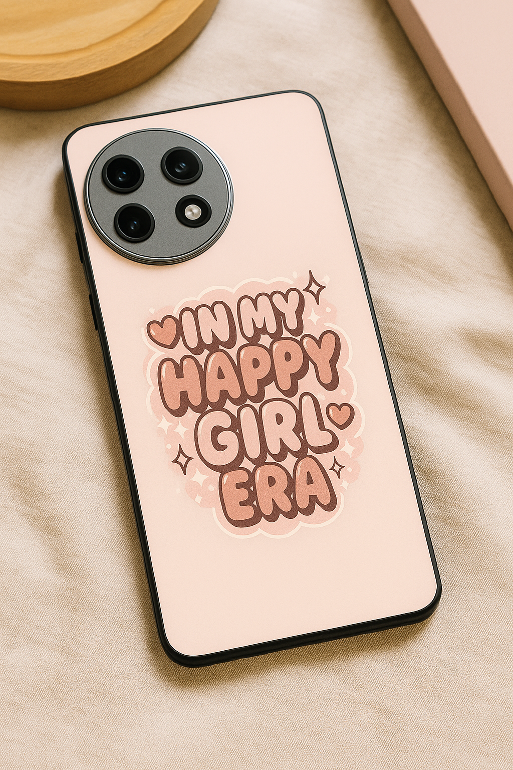 Happy Girl Era Premium Glass Back Cover For One Plus 13, 12, 11, 10, Nord Series