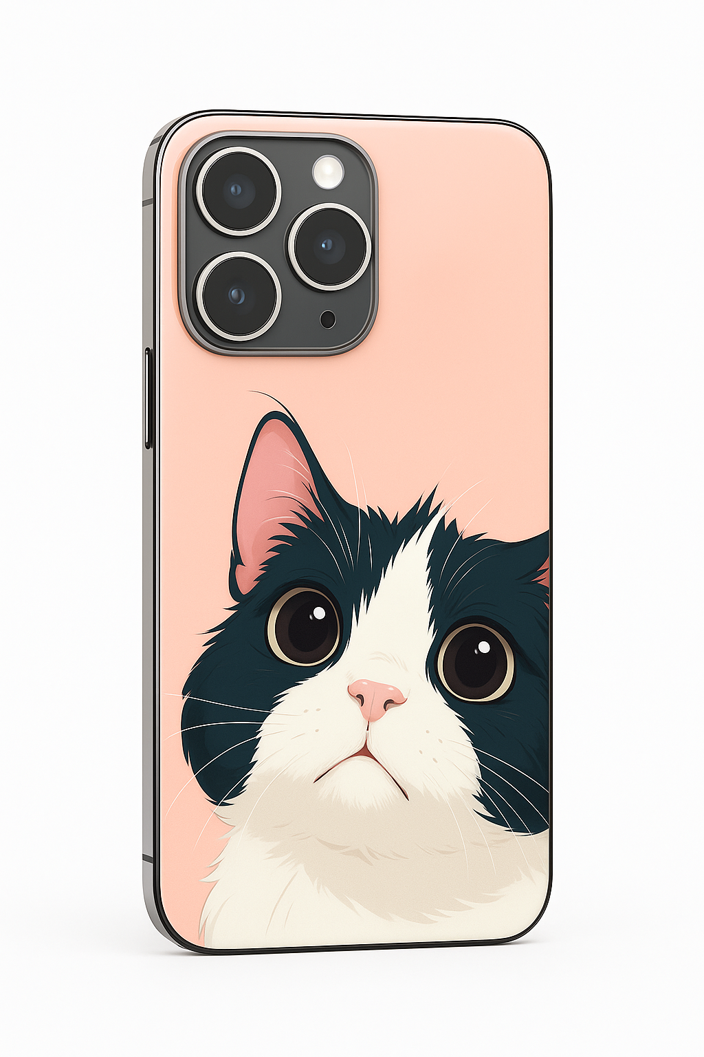 Whisker Love Printed Glass Back iPhone Covers (11–16) Series | Cute Design