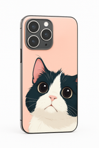 Whisker Love Printed Glass Back iPhone Covers (11–16) Series | Cute Design