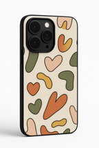 Heartsy Abstract Printed Glass Back iPhone Covers (11–16) Series | Cute Design