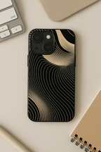 Heart Sprinkle Printed Glass Back iPhone Covers (11–16) Series | Aesthetic Designs