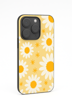 Floral Bliss Printed Glass Back iPhone Covers (11–16) Series | Cute Design