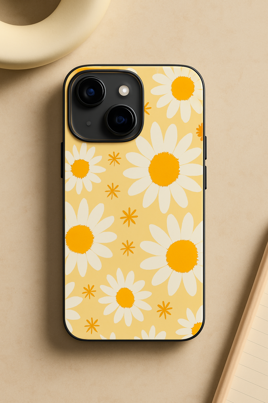 Floral Bliss Printed Glass Back iPhone Covers (11–16) Series | Cute Design