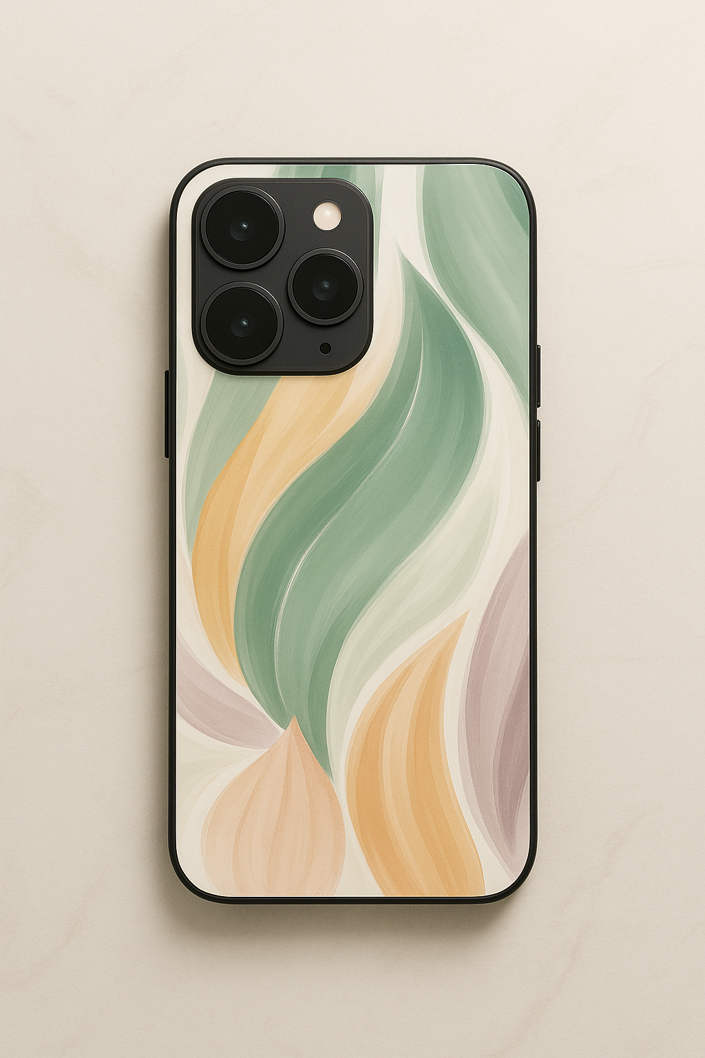 Ocean Mist Printed Glass Back iPhone Covers (11–16) Series | Aesthetic Design