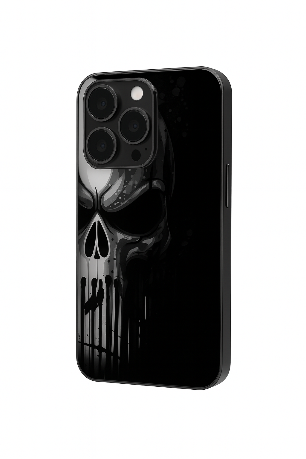 Bold and Classy Dark Punisher Case iPhone Covers (11–16) Series