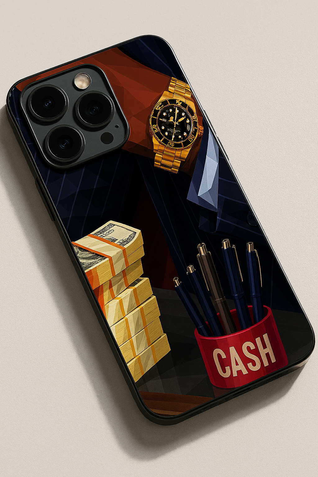Bold and Classy Cash Flow iPhone Covers (11–16) Series