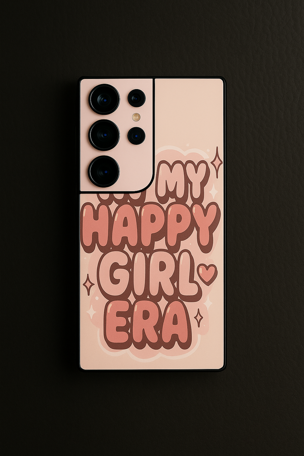 Happy Girl Era Premium Glass Back Cover For Samsung Galaxy S, A, M & F Series
