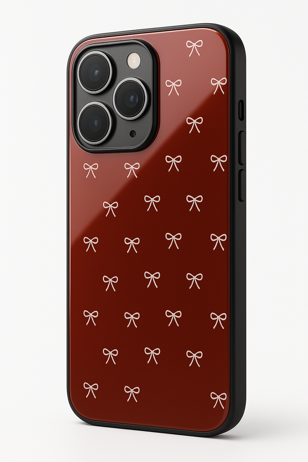 Velvet Bow iPhone Covers (11–16) Series | Cute Design