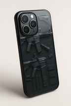 Bold and Classy Armory Black Case iPhone Covers (11–16) Series