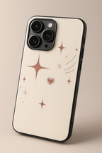 Starry Bliss Printed Glass Back iPhone Covers (11–16) Series | Aesthetic Designs