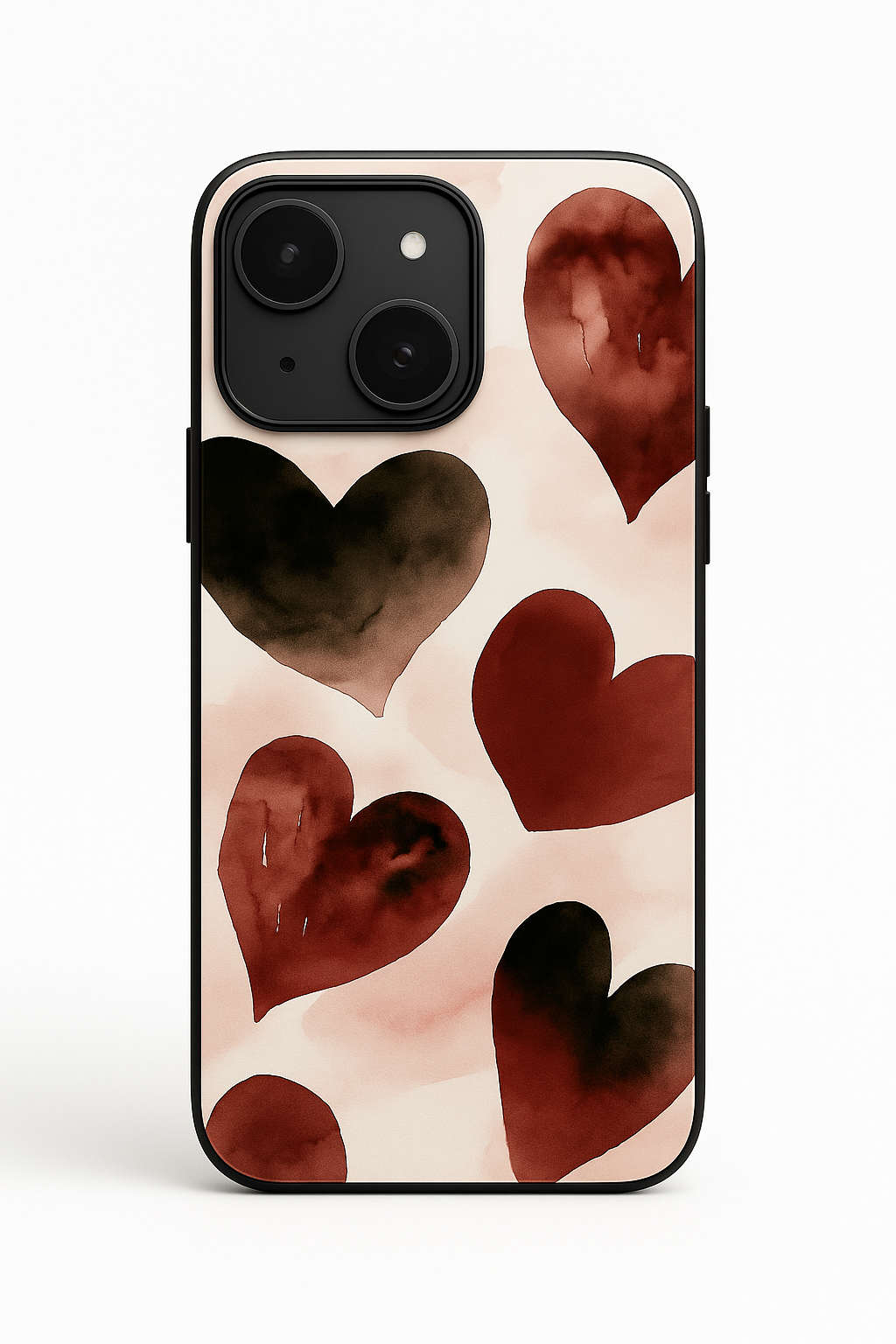 Crimson Love Printed Glass Back iPhone Covers (11–16) Series | Aesthetic Designs