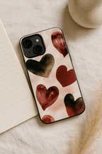 Crimson Love Printed Glass Back iPhone Covers (11–16) Series | Aesthetic Designs