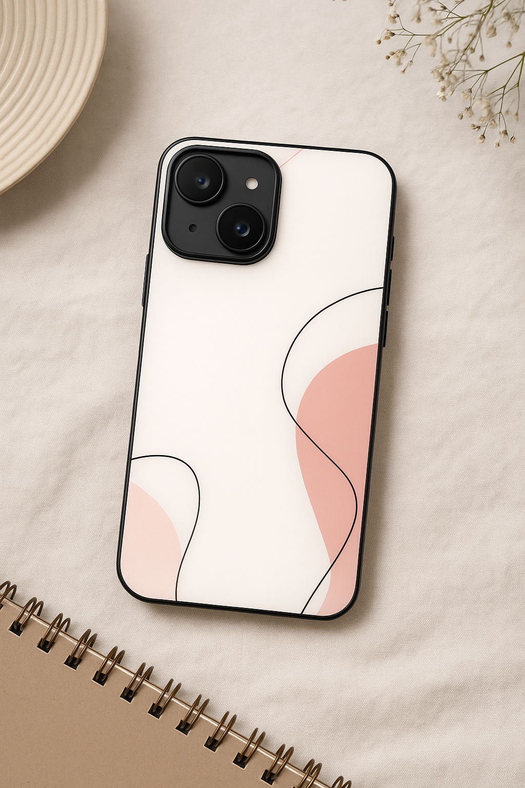 Rosé Waves iPhone Covers (11–16) Series | Aesthetic Design