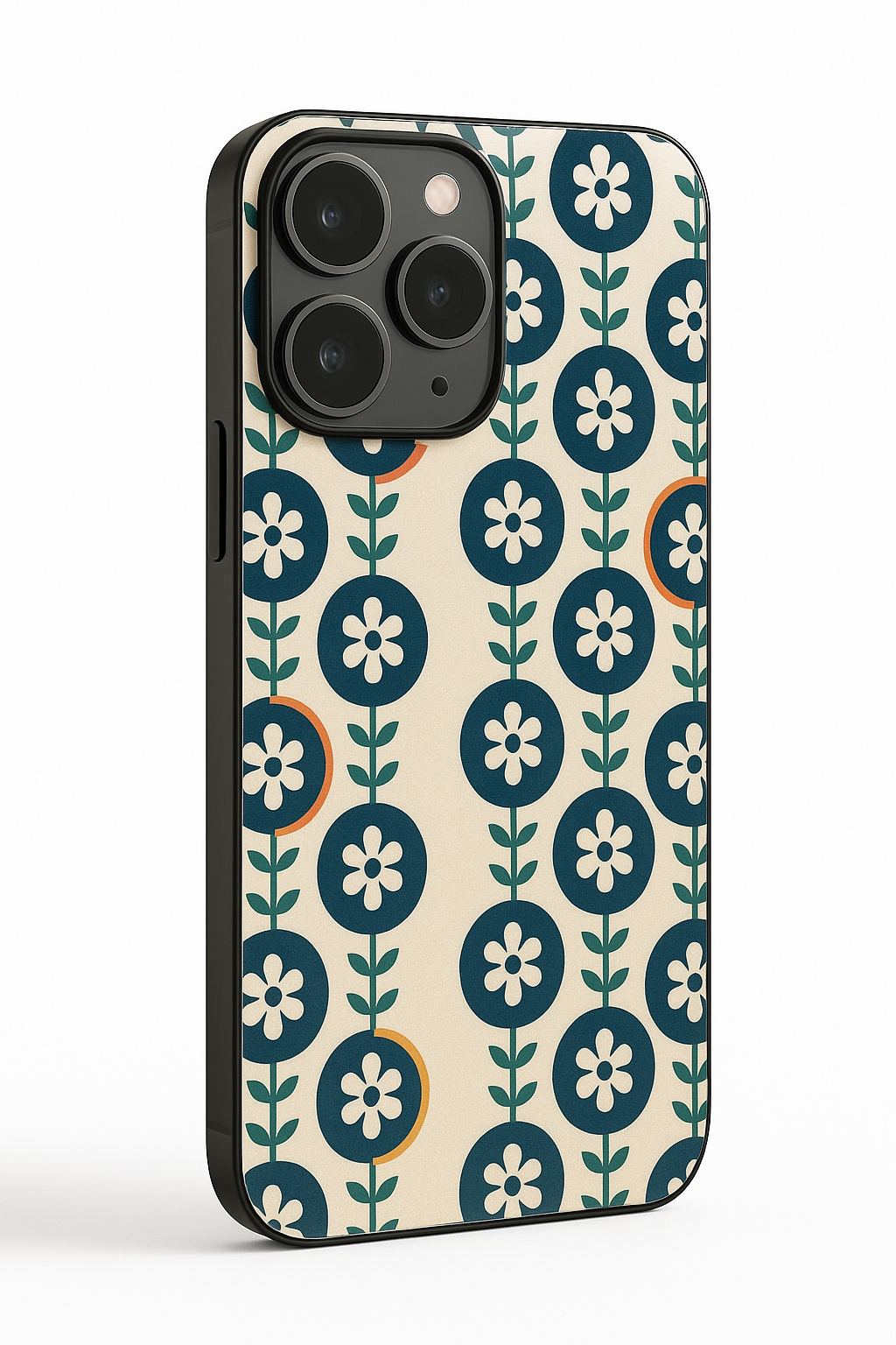 Daisy Retro Pop Printed Glass Back iPhone Covers (11–16) Series | Aesthetic Designs