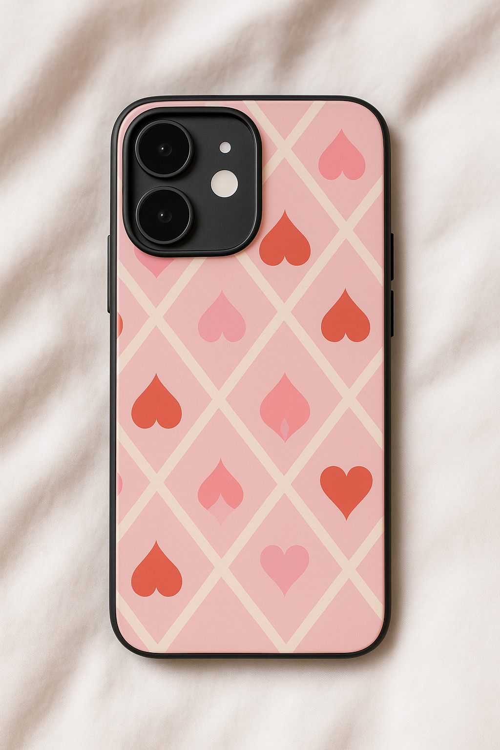 Argyle Love Printed Glass Back iPhone Covers (11–16) Series | Aesthetic Designs