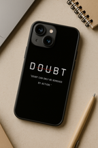 Erase Doubt Printed Glass Back iPhone Covers (11–16) Series | Aesthetic Designs