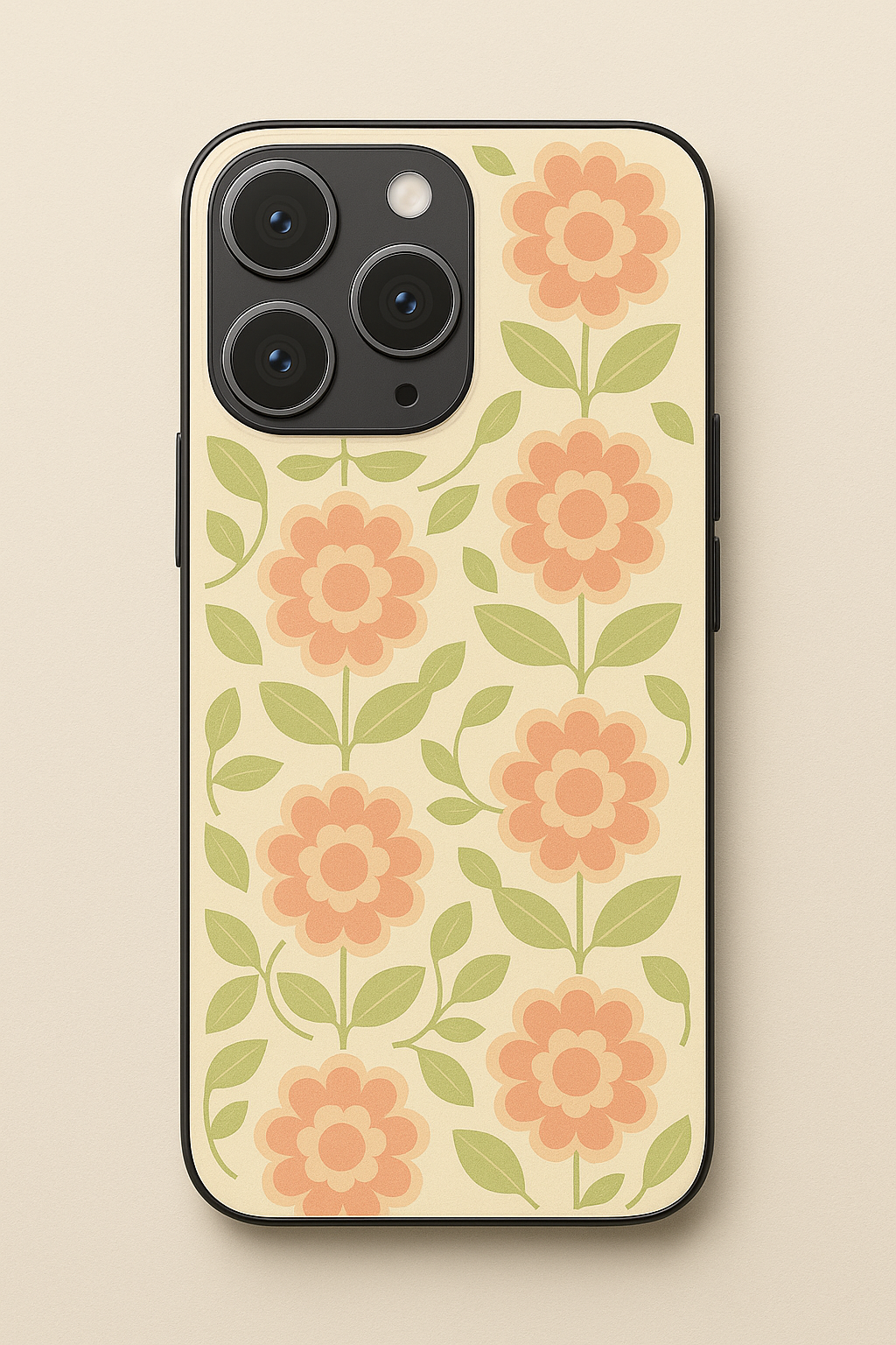 Pastel grip Printed Glass Back iPhone Covers (11–16) Series | Cute Designs