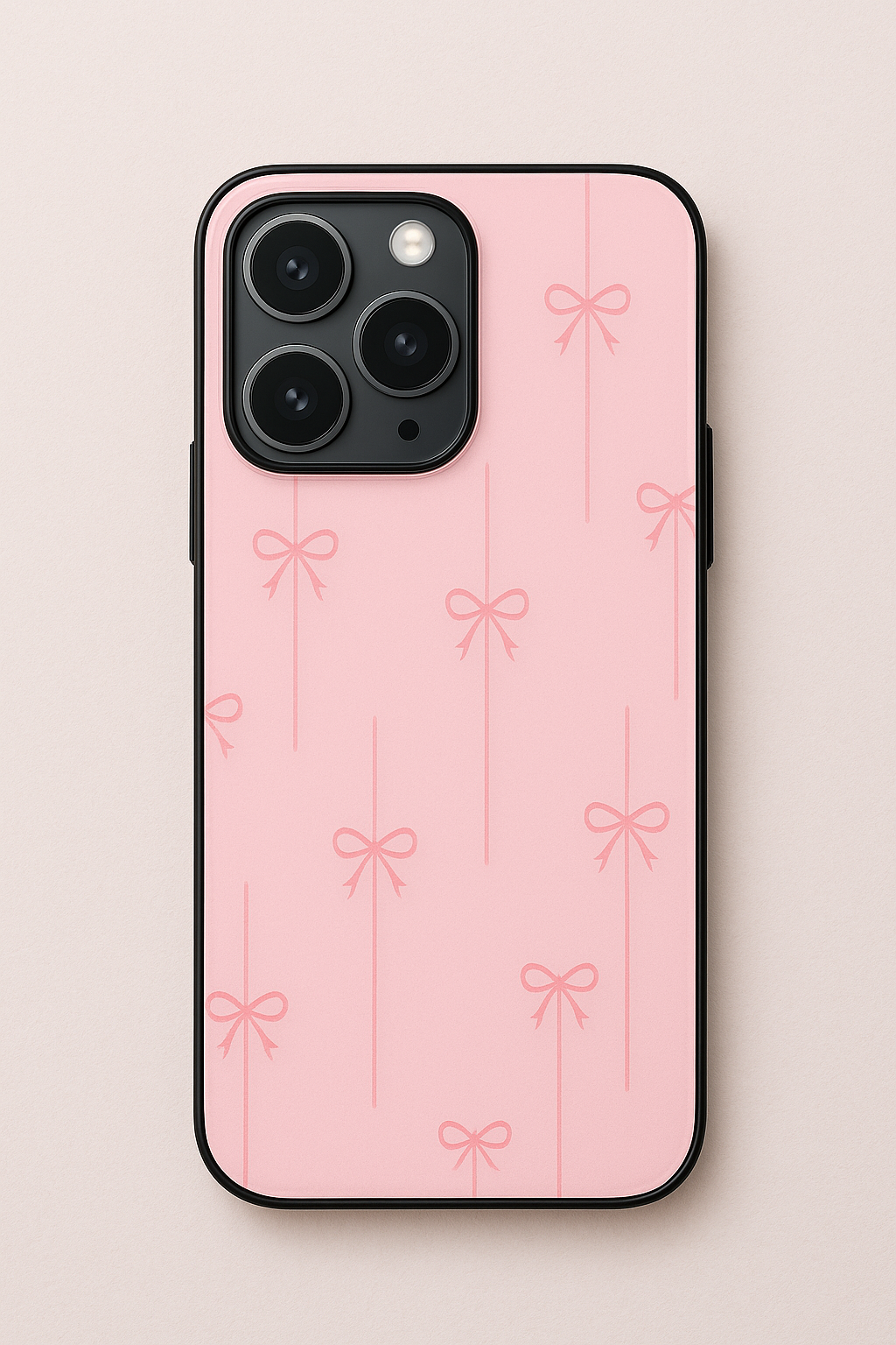 Pretty in Pink Printed Glass Back iPhone Covers (11–16) Series |Cute Design