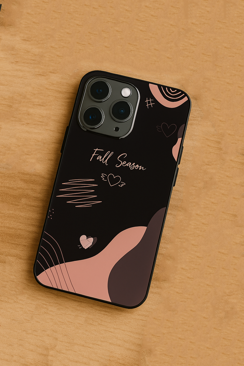 Autumn Hearts iPhone Covers (11–16) Series |  Aesthetic Design