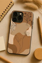 Earthy Petals  iPhone Covers (11–16) Series |  Aesthetic Design