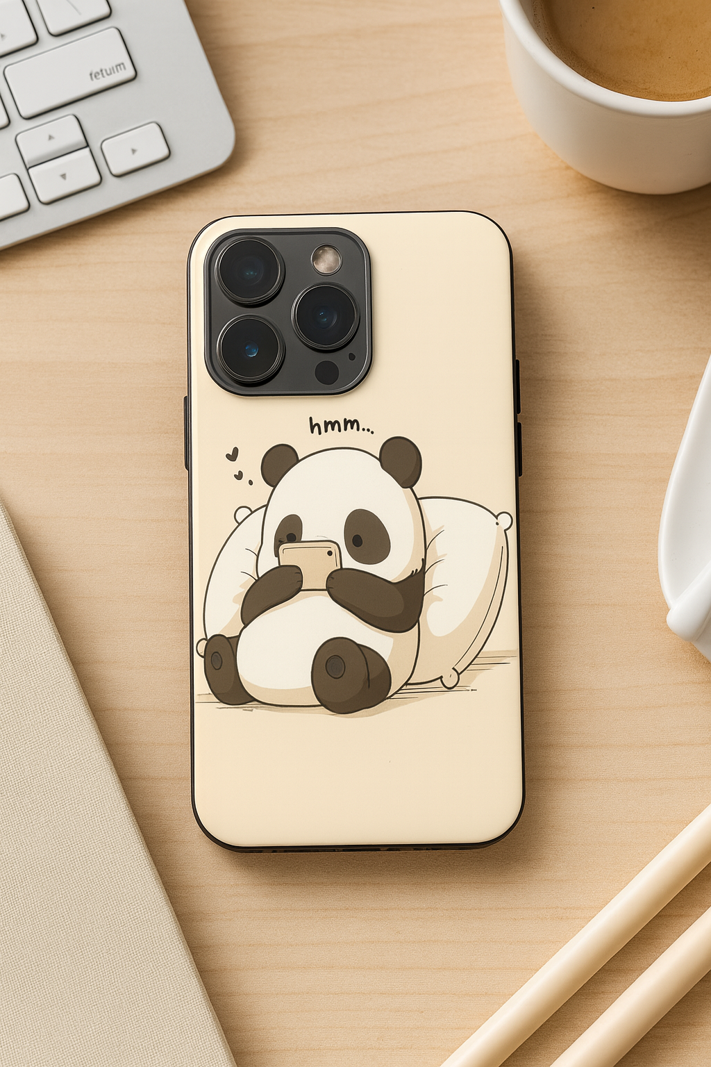 Hmm Panda iPhone Covers (11–16) Series | Cute Design